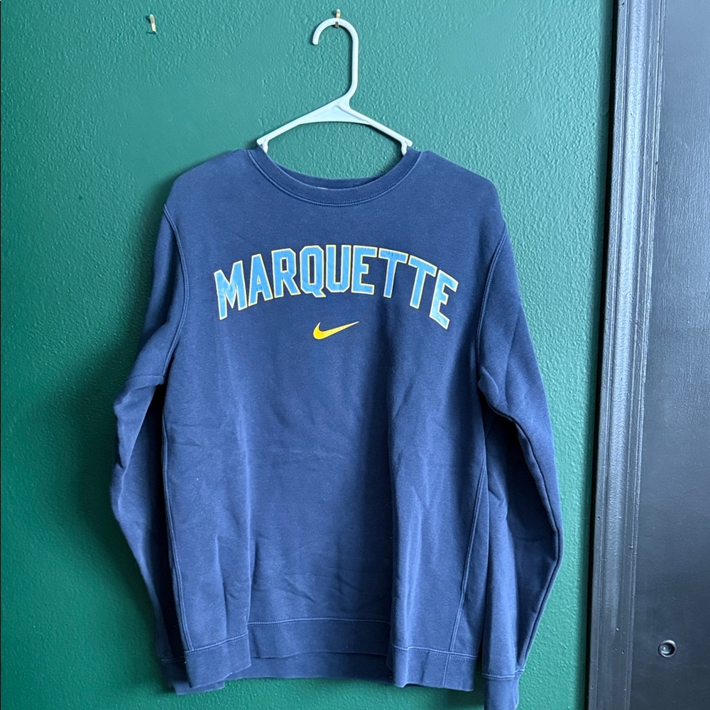 Nike Blue Marquette Crewneck Sweater